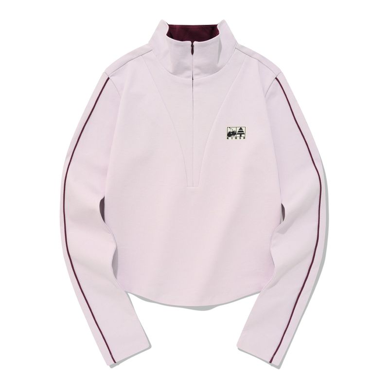 KIRSH（キルシー）の「COLOR POINT HALF ZIP UP LONG SLEEVE [LIGHT LAVENDER]（Tops）」
