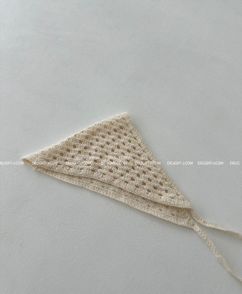 crochet hair bandana scarf