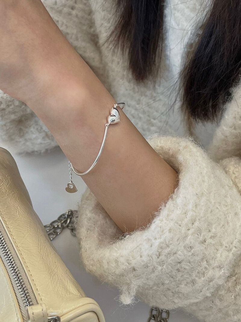 (silver925) Heart circle bracelet