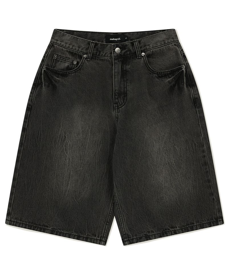 mahagrid(マハグリッド)の「MUD WASHING DENIM SHORT(Pants)」