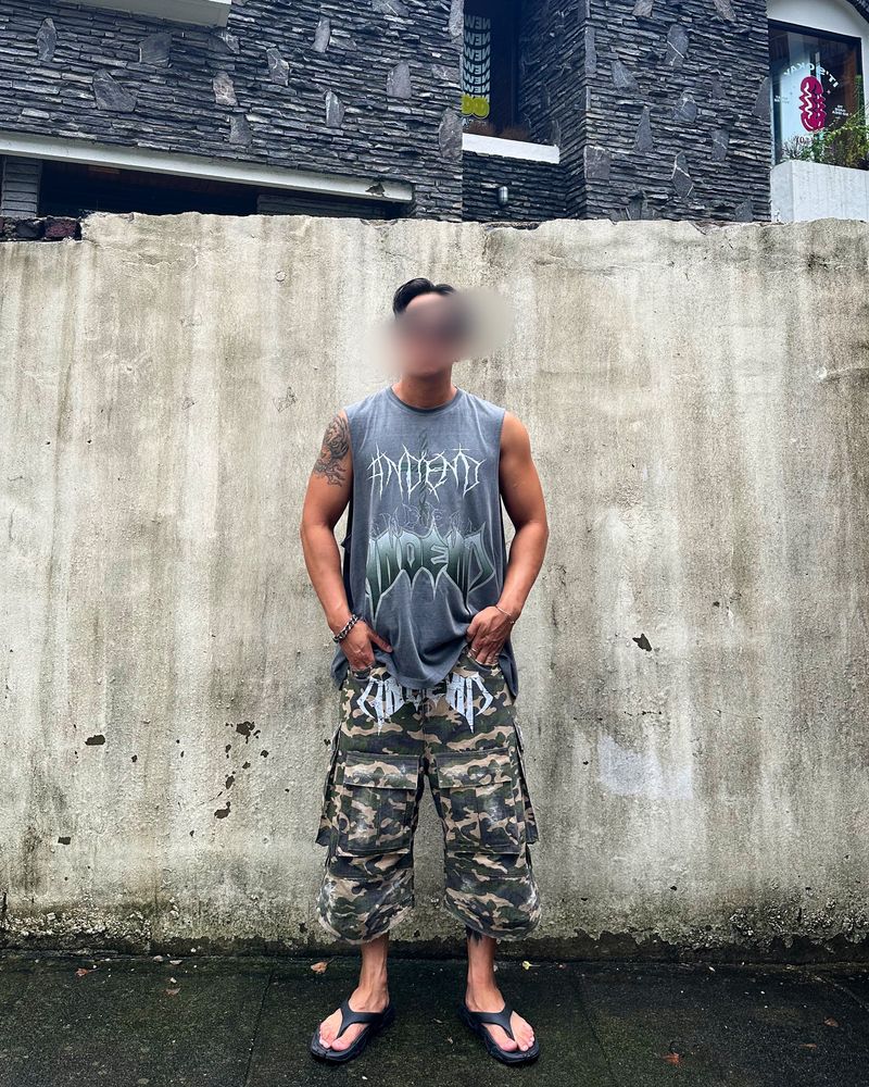 AE LOGO CARGO PANT CAMO