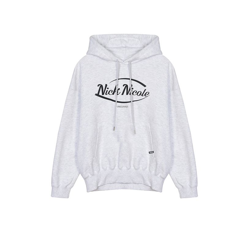 NICOLE ORIGINALS HOODY_MELANGE BLACK