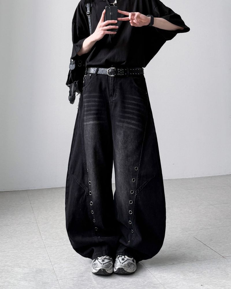 Thor Eyelet Balloon Denim