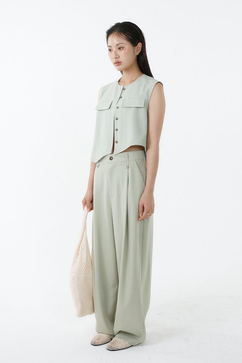 EDGE LOOP PANTS_MINT