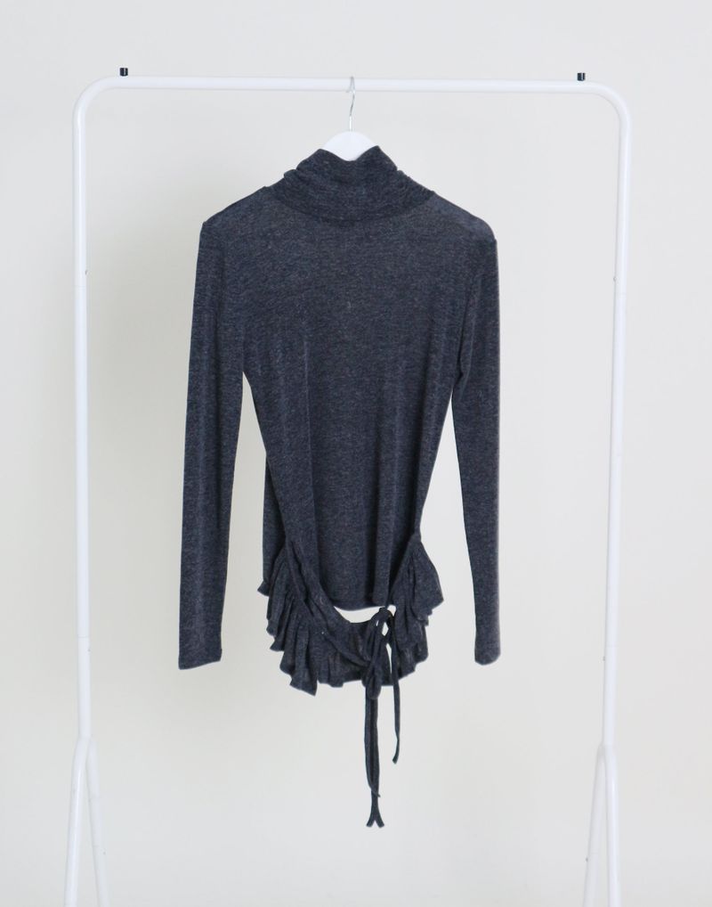 Yves Double Frill Layered Shea Turtleneck (Turtleneck)