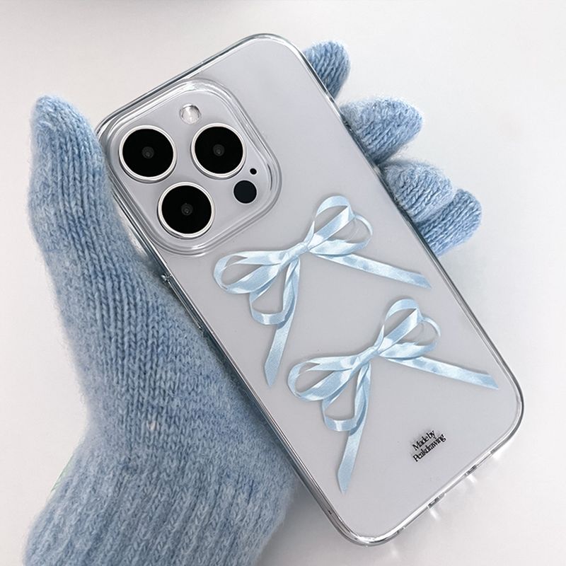 Sky ribbon jelly hard case (clear)