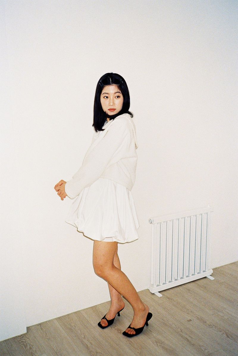 TISHA SAILOR TWEED BLOUSE _WHITE