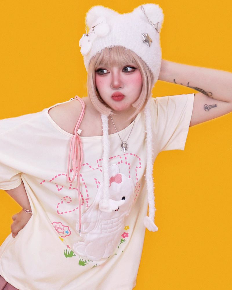 teddy chain hat (2color)