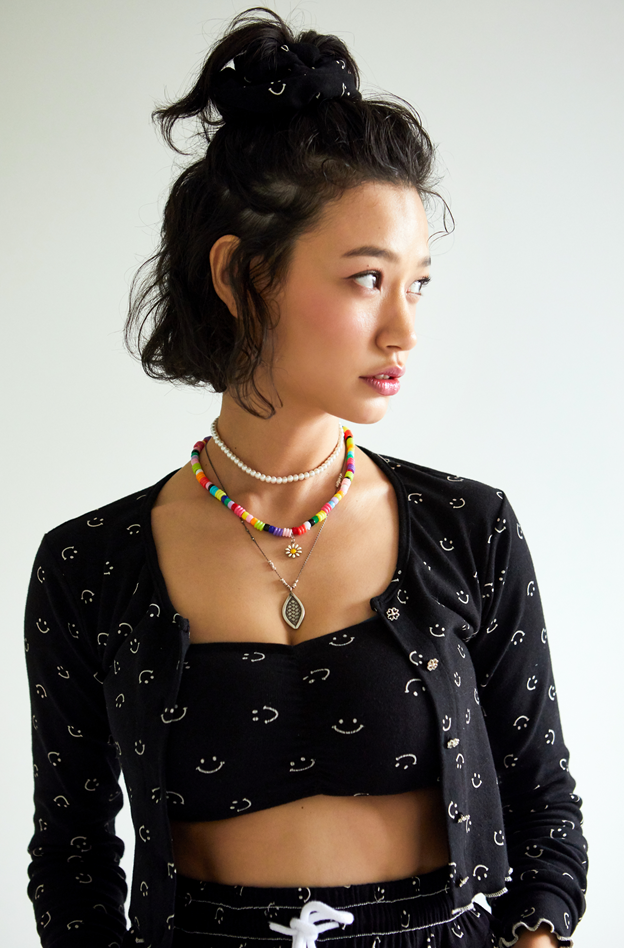 smile cardigan black