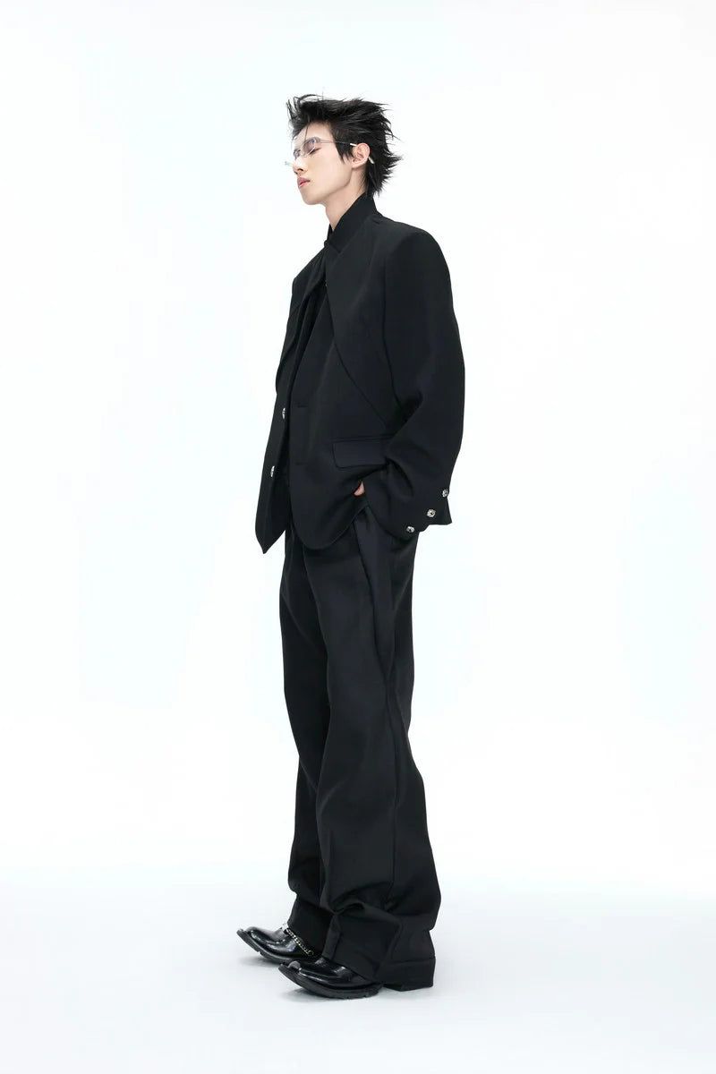 Layered V-Neck Blazer