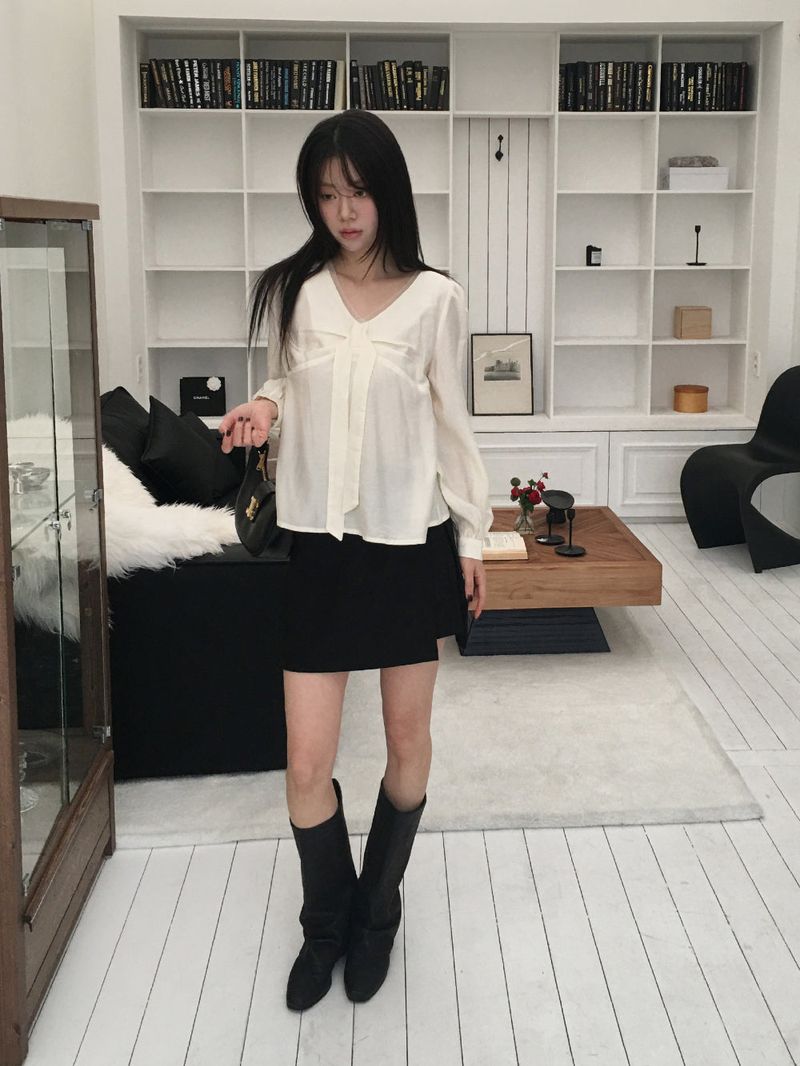 Classy slit layered skirt
