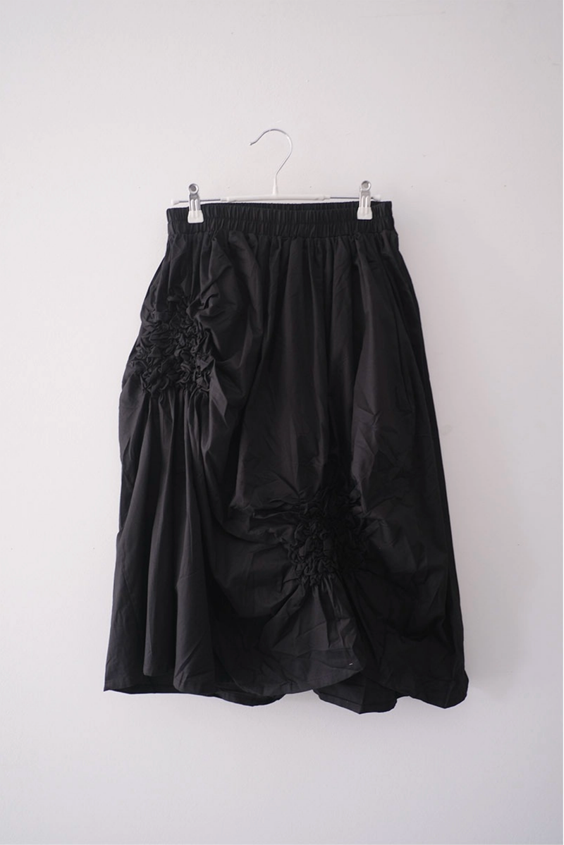 flared shirring skirt