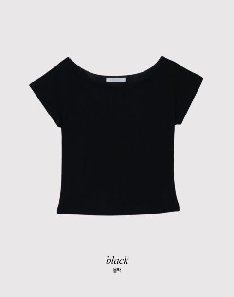 [SHOPPERMADE] ボートネックラグラン半袖Tシャツ (4color)
