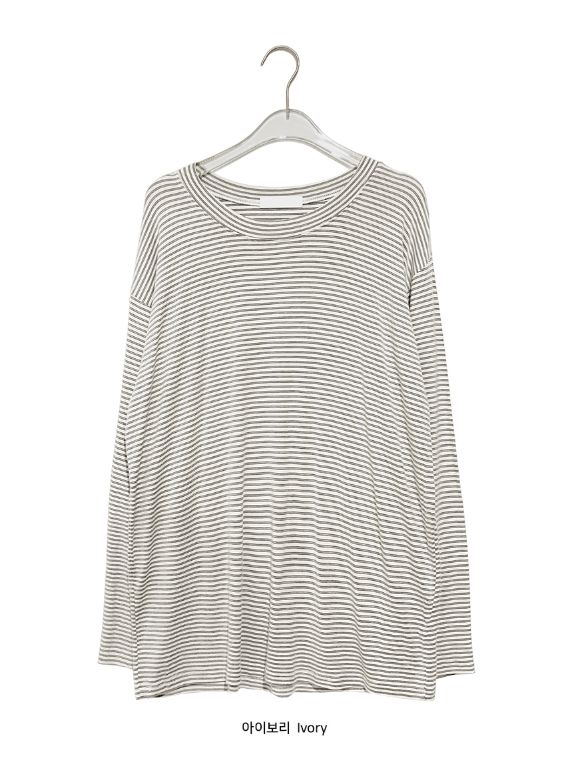 Iona Loose-Fit Stripe Long Sleeve Tee