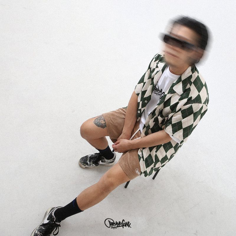 ARGYLE FUNK HALF SHIRTS GREEN