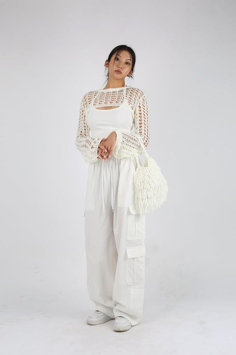 NET SUMMER KNIT BOLERO