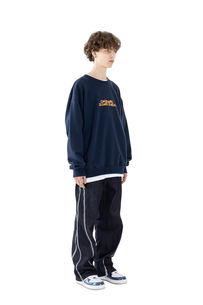 OBLIQUE MS ZIPPER DENIM