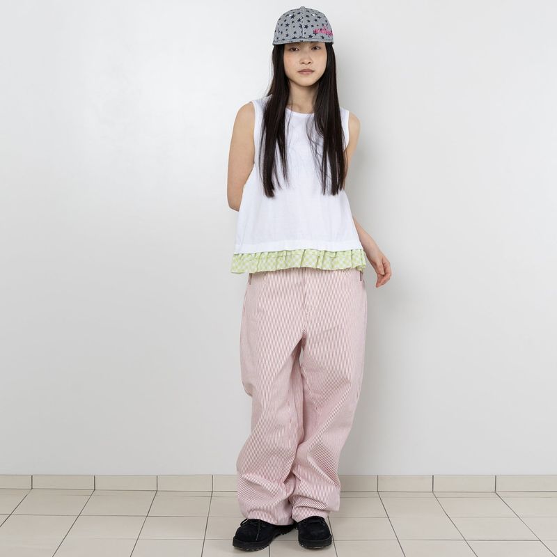 Twister Ruffle Sleeveless - White