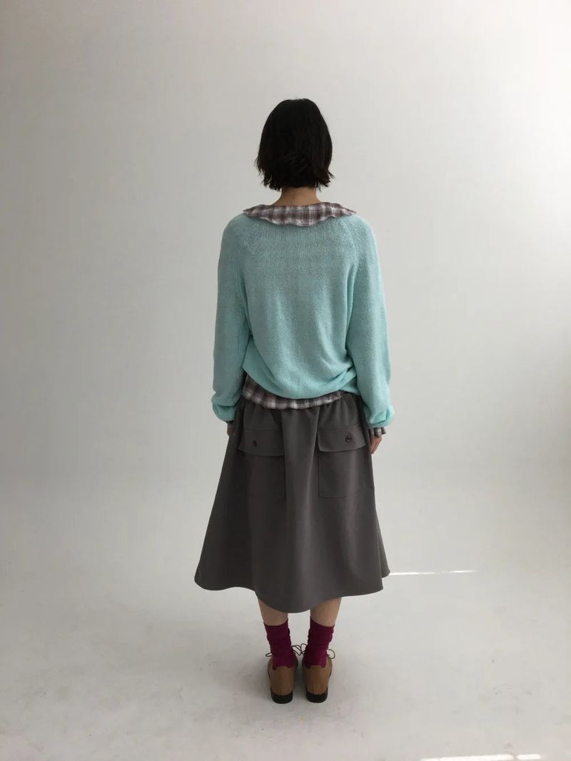 Ponsil V-neck knit (4color)