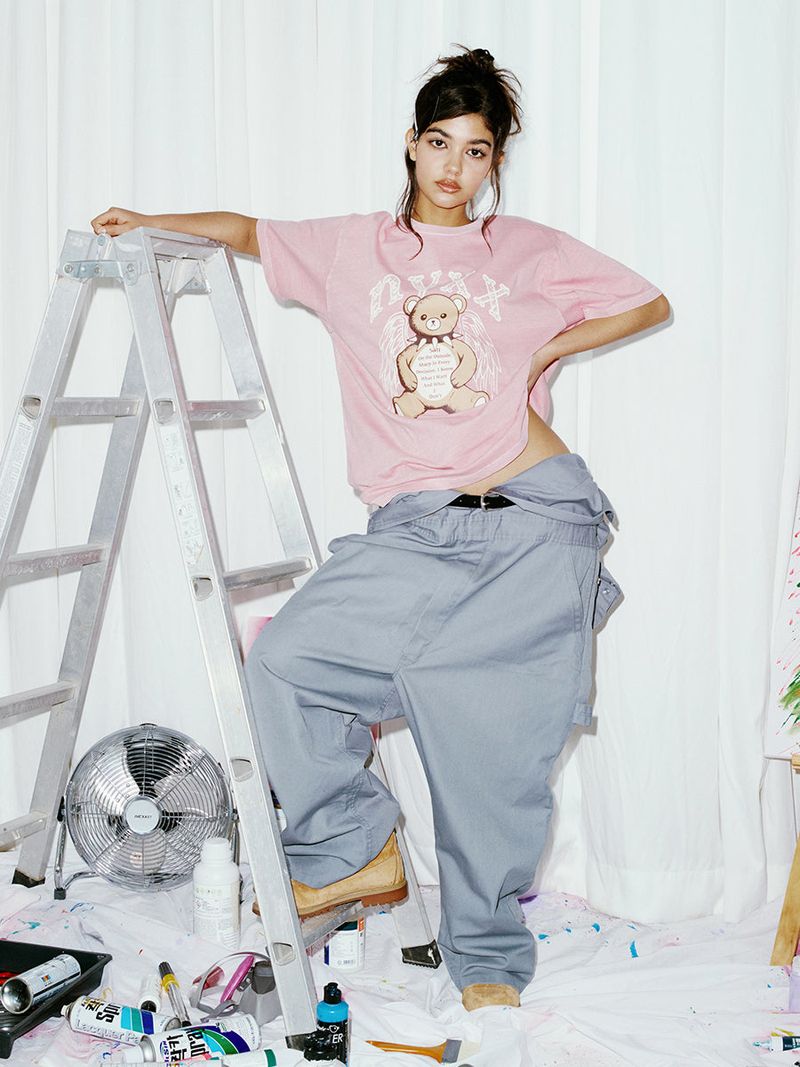 ANGEL BEAR TEE PINK