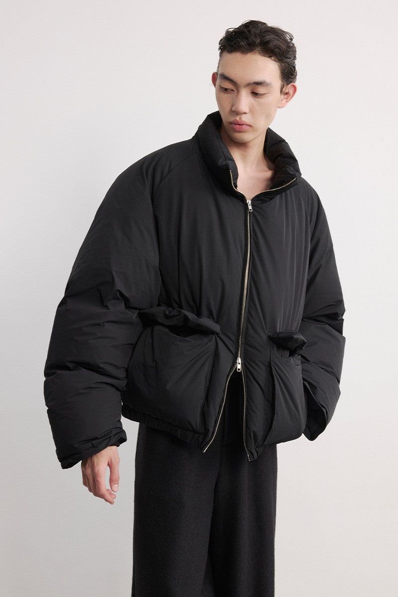 Drawstring Puffer Down Jacket