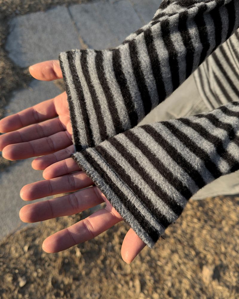 Labeni Striped Brushed Hoodie