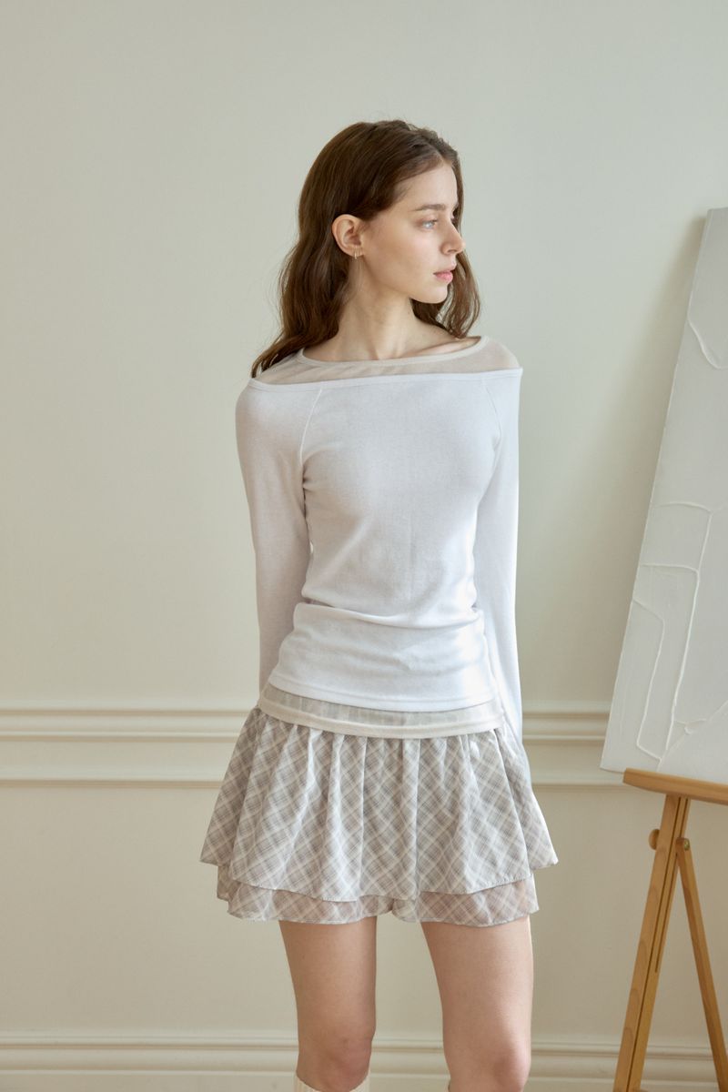 PINK PINEAPPLE（ピンクパイナップル）の「DEAR DOUBLE LAYER T-SHIRT（Tops）」