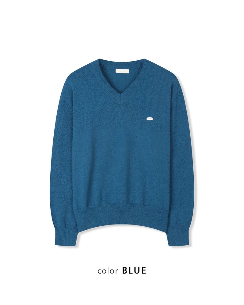 Seron V-Neck Patch Knit