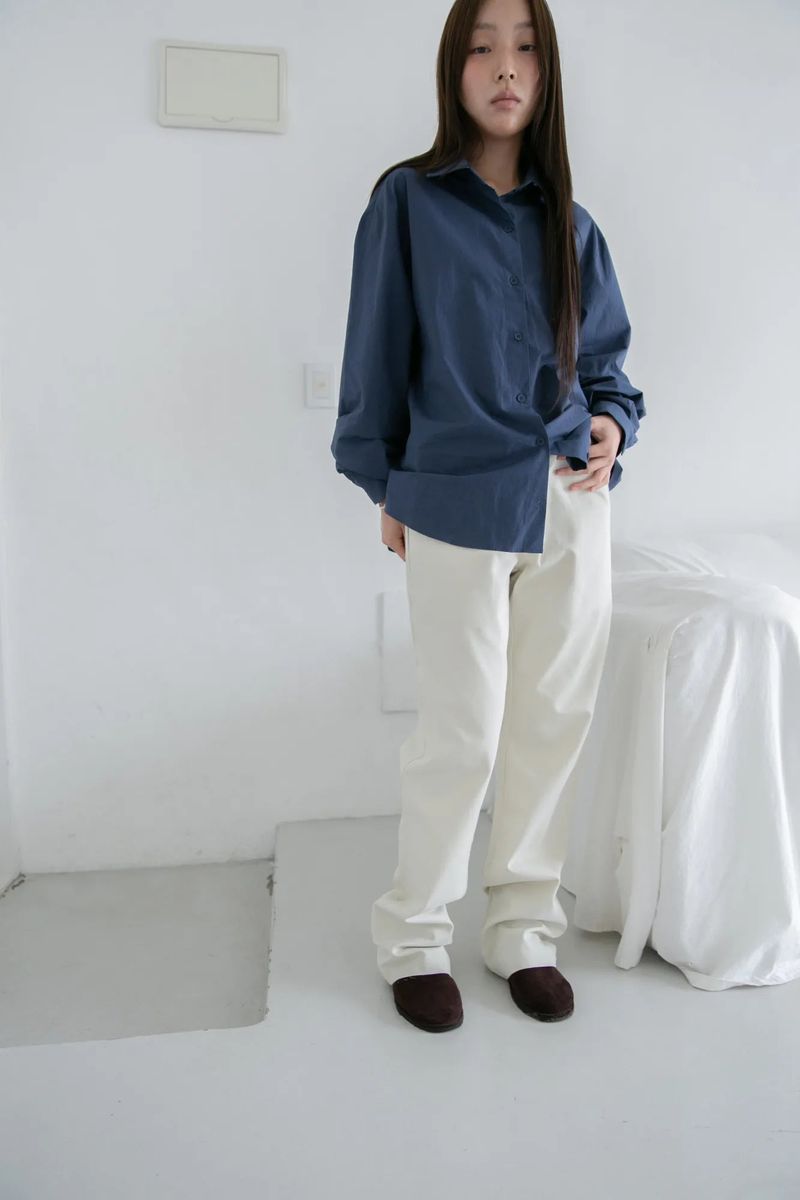 regular bisou cotton pants(2colors)