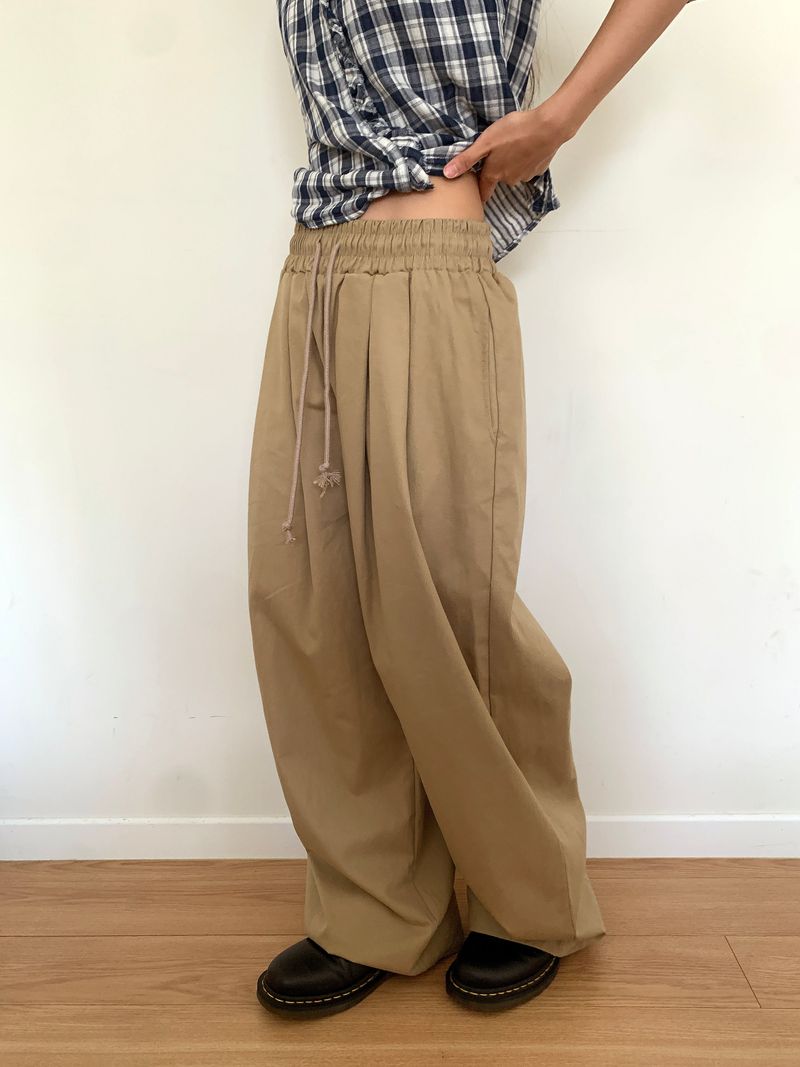 TWO PINTUCK WIDE PANTS (3C)