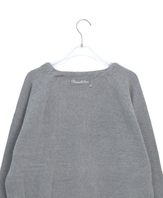 Hio Basic Loose-Fit V-Neck Cardigan