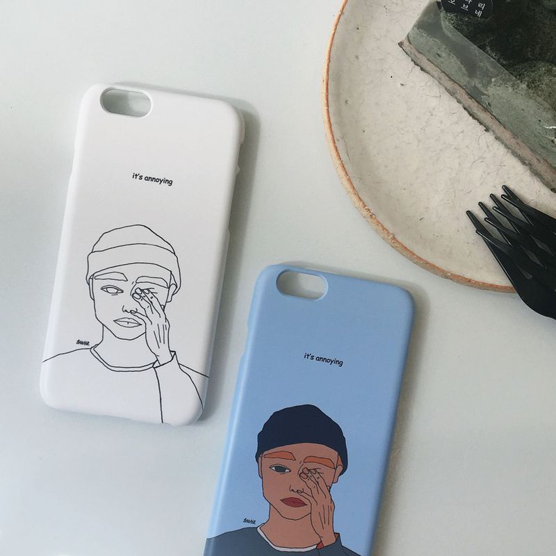 BANASIL SHOP(バナシルショップ)の「It's annoying_iPhone_Drawing Matt Hard(Smartphone Accessories)」