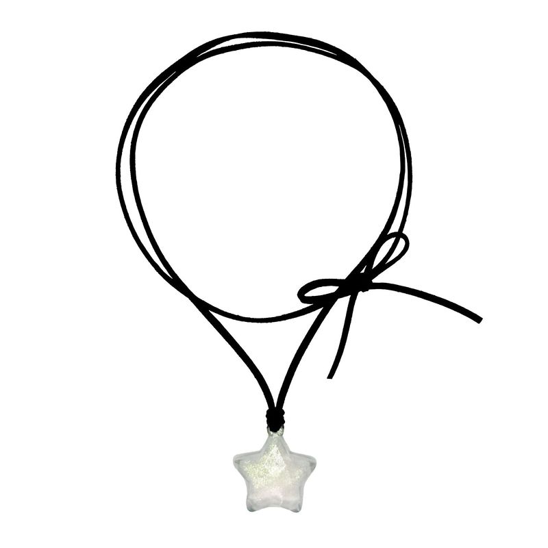Star Acrylic Necklace [White]