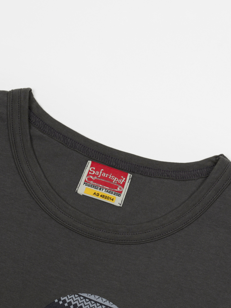 S CLEF BANDANA TEE (CHARCOAL)
