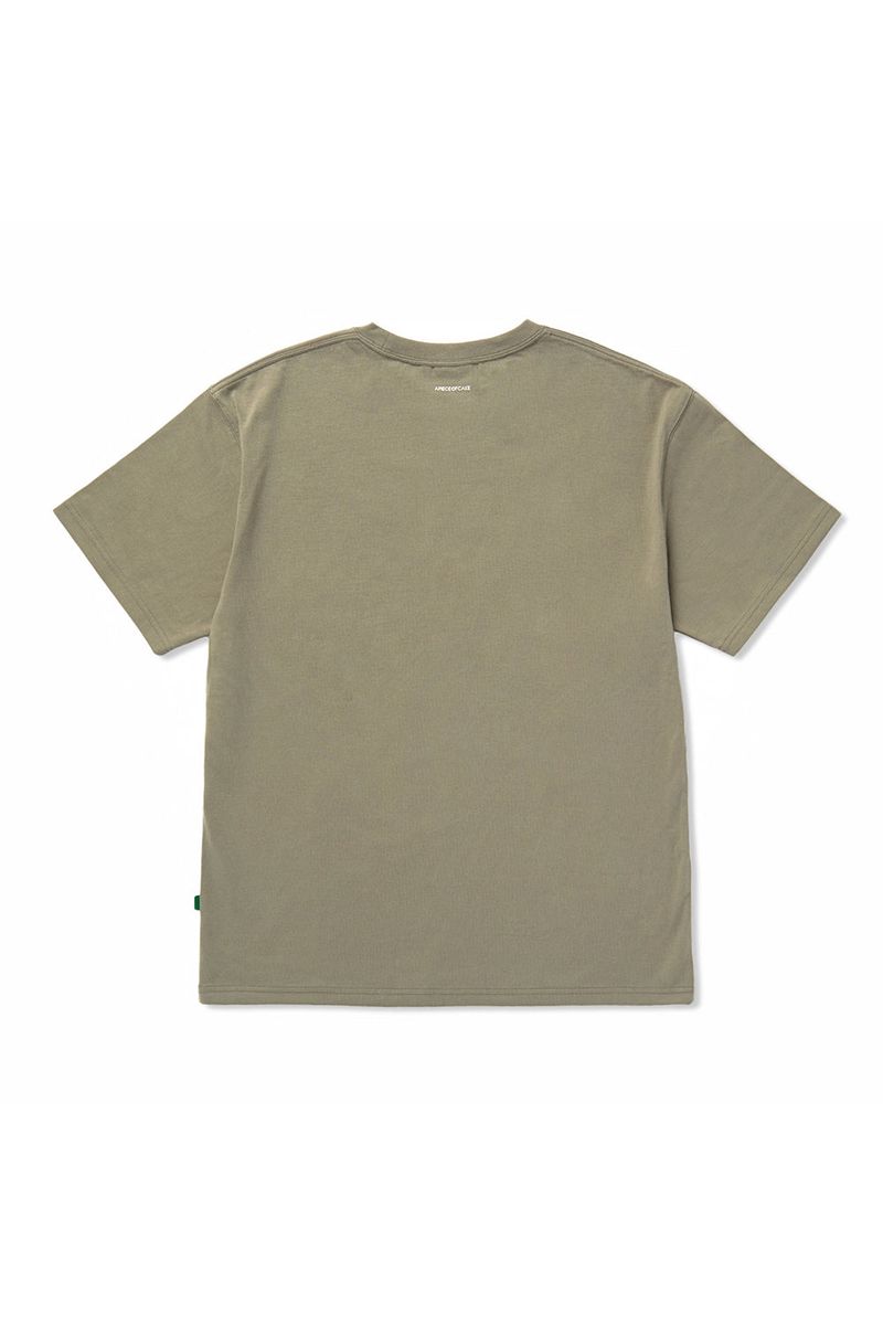 Flame Bear Tee_Wood Grey