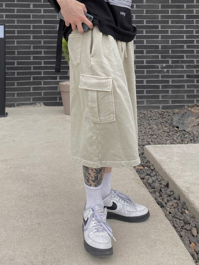 Pigment Sweat Cargo Half Pants 3C