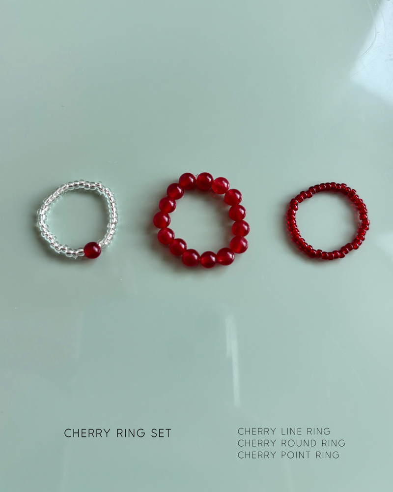 Cherry Ring Set (3 piece)