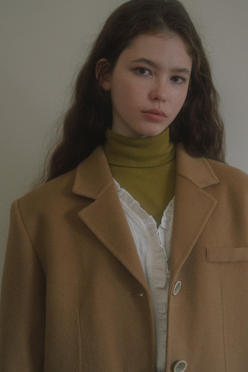Daddy handmade half coat_camel