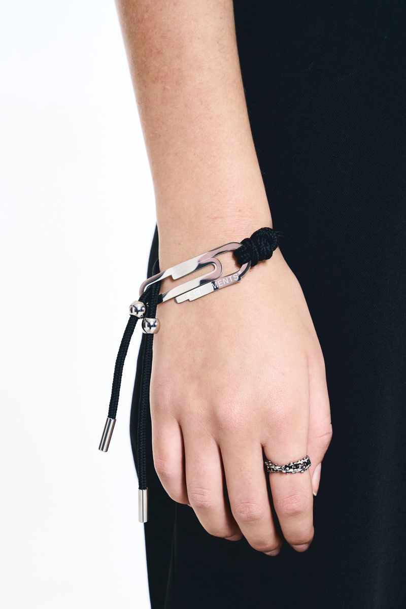 NO.585 [SILVER] CLIP LAYERED BRACELET