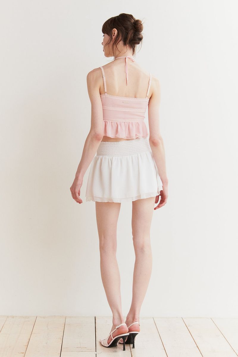 WHISPER BUTTON TOP pink