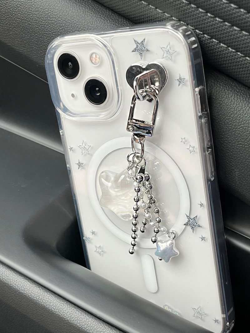 [MADE] [magsafe] shining silver star jell hard case