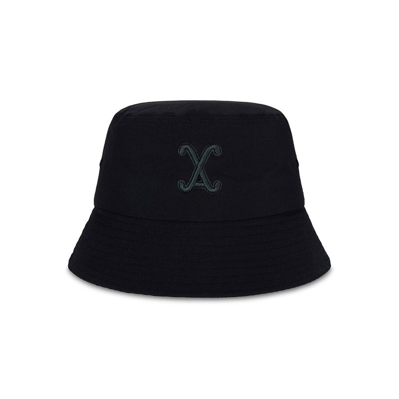 VA Curved Logo Nylon Bucket Hat / Black