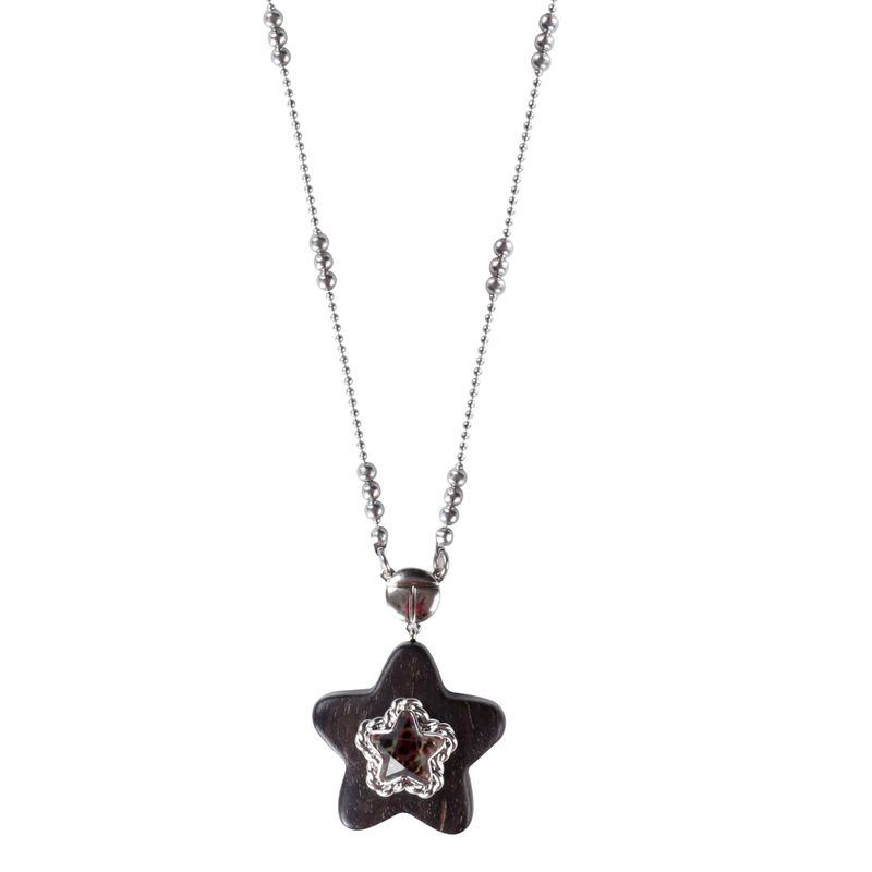 TWENTYONEAUGUST(トゥエンティワンオーガスト)の「スター レオパード エボニー ネックレス(アクセサリー)」