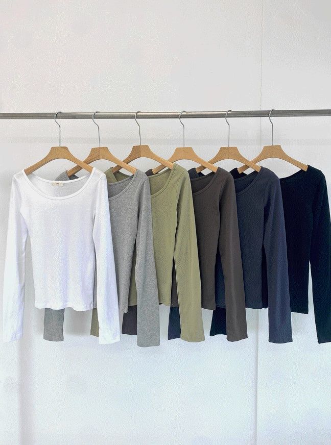 [1+1] Basic Long Sleeve T-Shirt