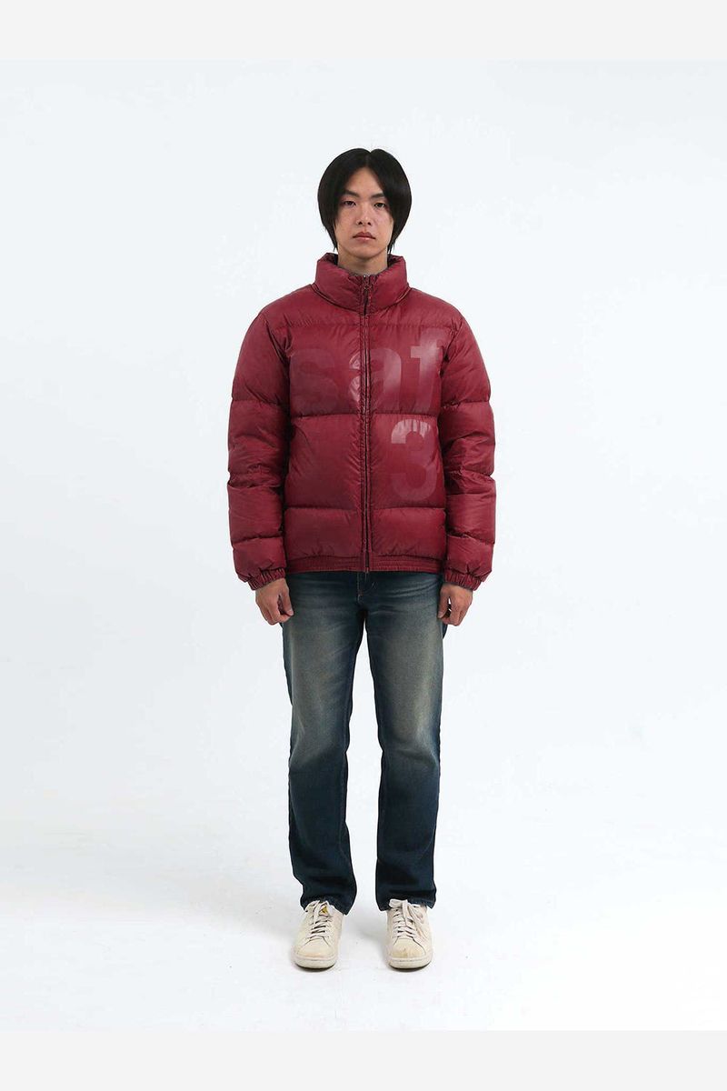 BASIC SAFARI DOWN JACKET (BURGUNDY)