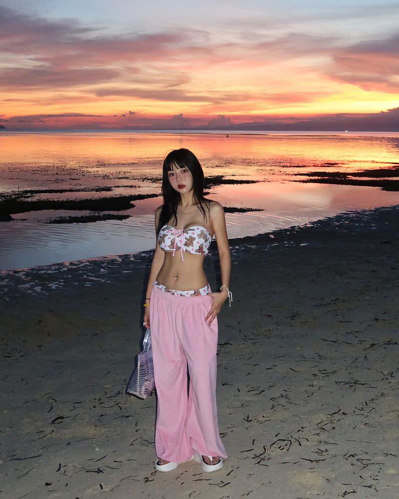 Towel Terry Strap Jogger & Wide Long Pants