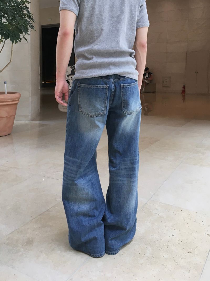 Ness Washed Flare Denim Pants