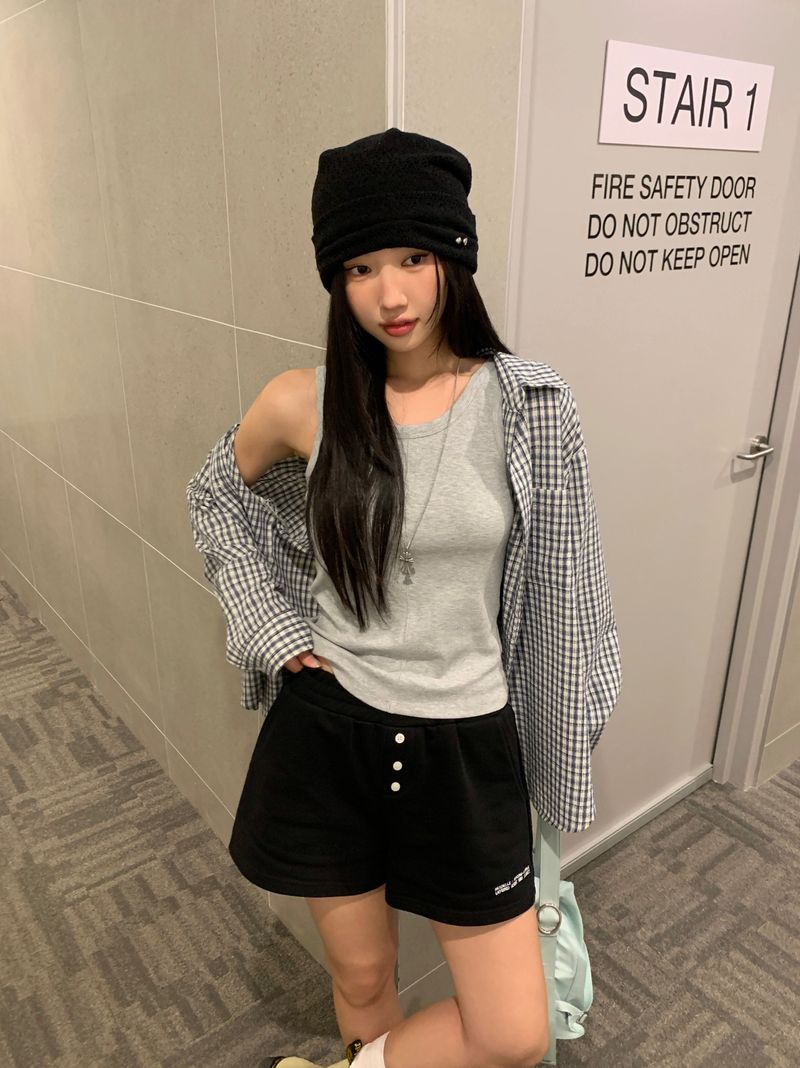 [ORIGINAL] Burnett Seersucker Check Oversized Shirt