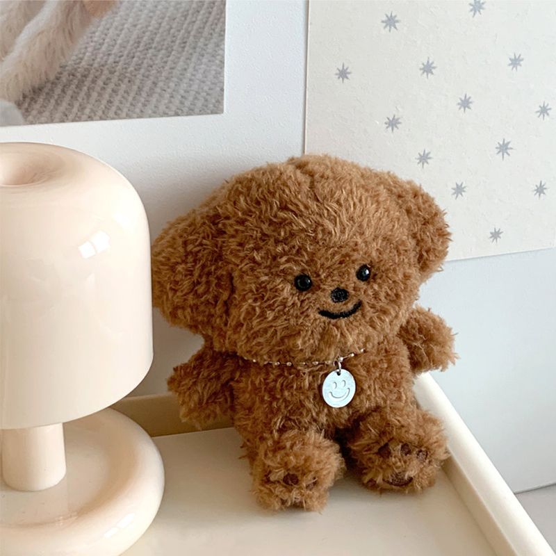 Plush Poodle Puppy Keychain (Necklace SET)