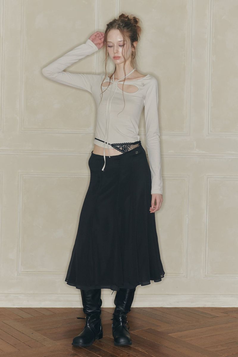 MOONFLOWER SKIRT black